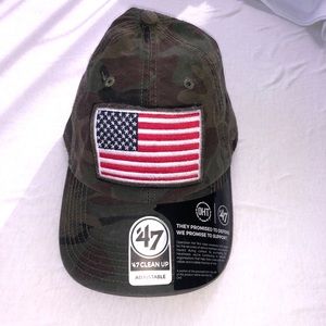 Operation Hat Trick American flag camo hat